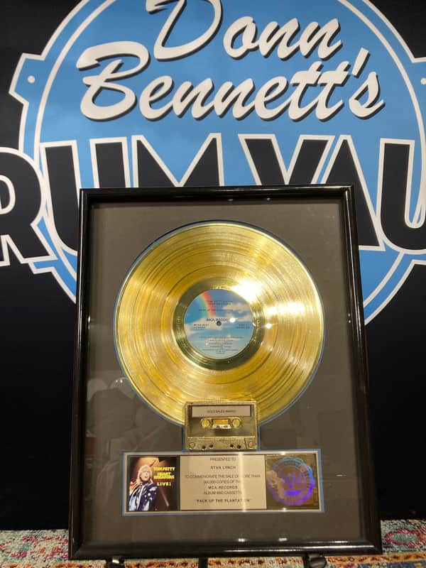 Stan Lynch Tom Petty and The Heartbreakers, RIAA, Pack Up The Plantation, Gold Record (#23) image 1
