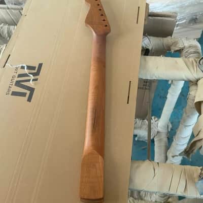 Roasted Flamed Maple St Guitar Neck, 22-Frets image 3