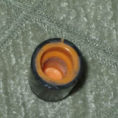 ONE lightly used genuine Boss DF-2 KNOB, fits split shaft shaft (stem) mid 1980s - early 1990s - TOP: orange with black marker // SIDEs: black // hard plastic (NO pedal / NO other items) image 24