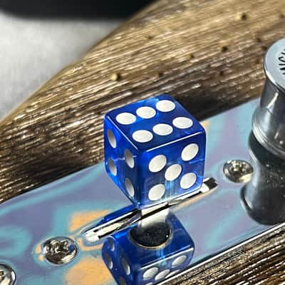 Kinnatone BLUE Dice Switch Tip for blade style switch Strat or Tele 3 way 5 way image 2