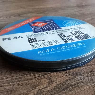 Agfa PE 46 90 min 15 cm (5 3/4") 540m (1800ft) Double Play Reel To Reel Magnetic Tape image 4