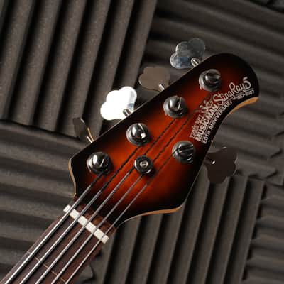 Ernie Ball Music Man 20th Anniversary Stingray 5 HS Fretless 2007 - California Sunset image 7