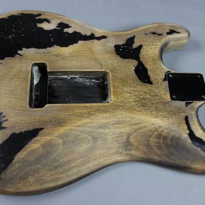 MJT Official Custom Order Vintage Aged Nitro Finish Guitar Body Mark Jenny VTS Black image 7