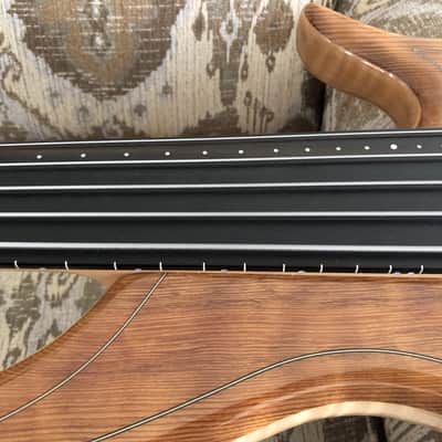 Fbass F-Bass Alain Caron AC5 Custom, 34" Scale, Flamed Redwood top! 2013 image 8