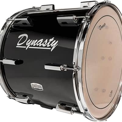 Dynasty Traditional Marching Tenor Drum - 12 inches x 14 inches  Black image 2