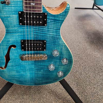 New 2025 PRS SE Zach Myers Semi-Hollow Electric Guitar - Myers Blue with PRS SE Gigbag image 3