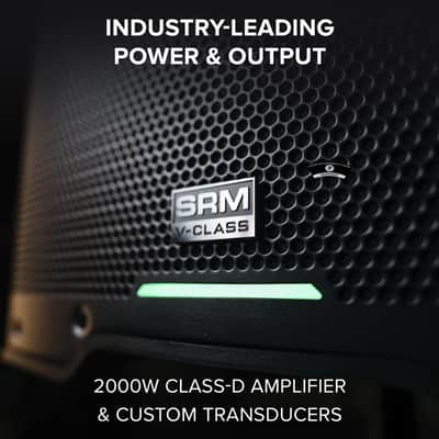 Mackie SRM V-Class Series, 15-Inch 2000W High-Performance Loudspeaker, Powered - Black (SRM215 V-Class) image 2