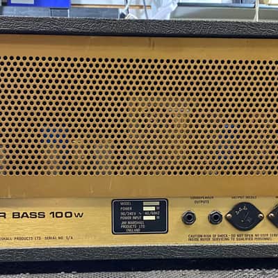 1981 Marshall Super Bass JCM 800 MK II Model 1992 - 100 Watt Tube Head image 2