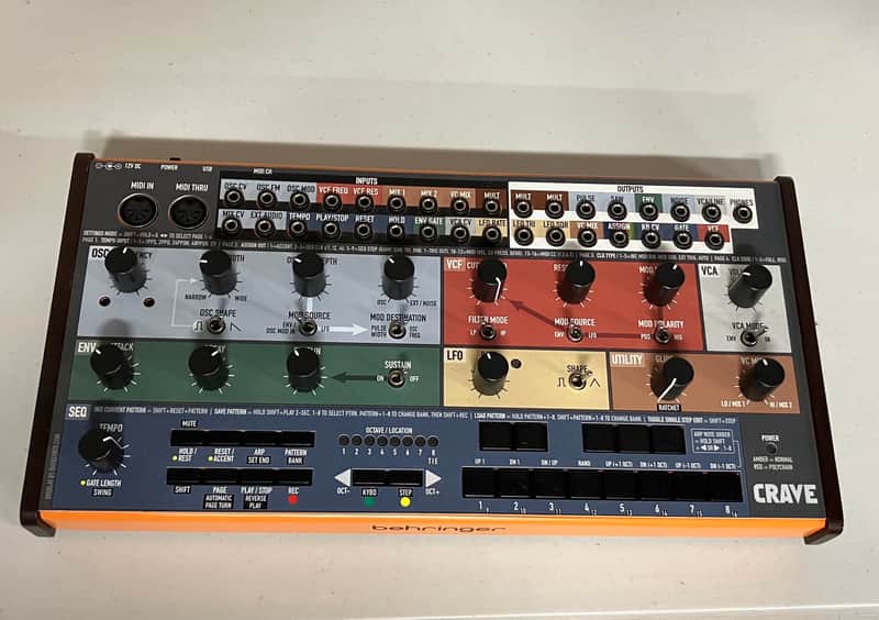 Behringer Crave Analog Semi-Modular Synthesizer 2019 - Present - Orange image 1