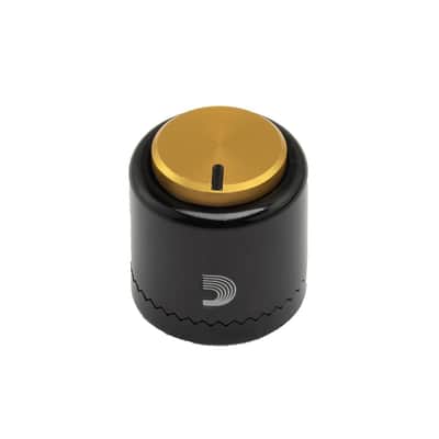 D’Addario Universal Loknob Pro - Large Black & Gold Metal Knob image 2