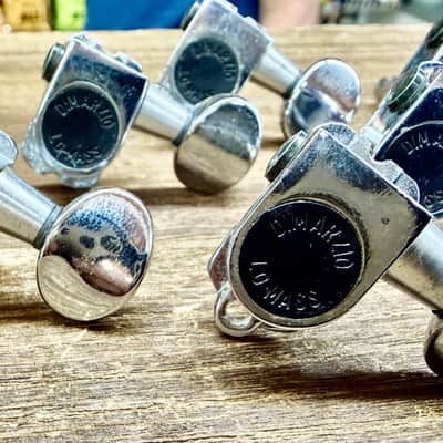 DiMarzio Lo Mass 6 on a Side Tuners Vintage Size Yngwie Malmsteen 80s - Chrome image 3