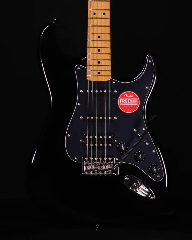 Squier Classic Vibe '70s Stratocaster HSS, Maple FB, Black image 1