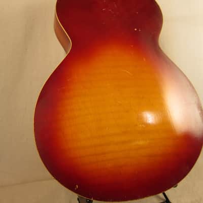 Silvertone 708 1940's - red sunburst with pickup image 6