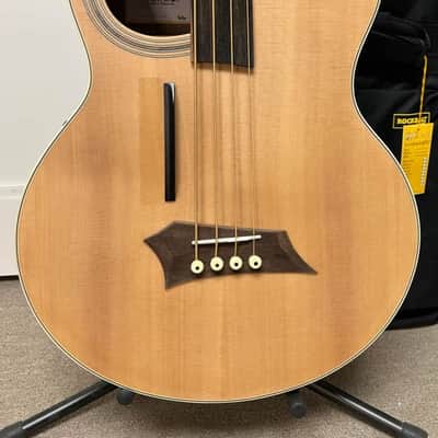 Warwick Rockbass Alien Deluxe 4 String Fretless Acoustic Electric Bass - Natural image 2