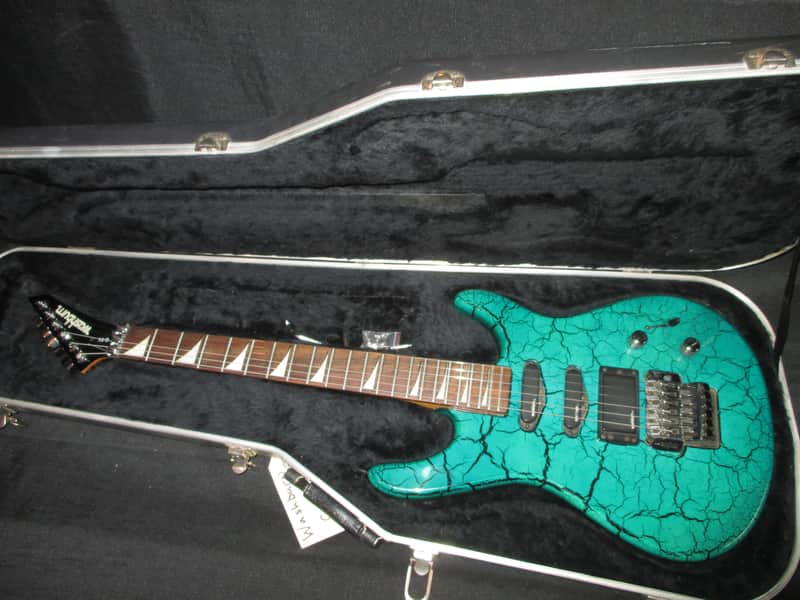 Washburn G-5V 80's Green Crackle image 1