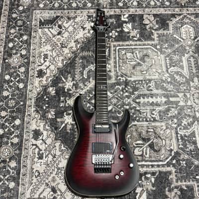 Schecter C-1 Platinum FR S Sustainiac 2017 - 2021 - Crimson Red Burst Satin image 1