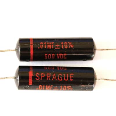 Sprague Black Beauty Capacitors New Old Stock image 1
