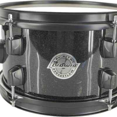 Ludwig Pocket Kit Questlove 10x6'' Rack Tom Drum Black Sparkle image 1