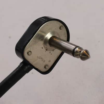 Vintage Saxton Japanese Instrument Cable ~10Ft Mono 1/4" Male to Curved Mono 1/4" Male image 3