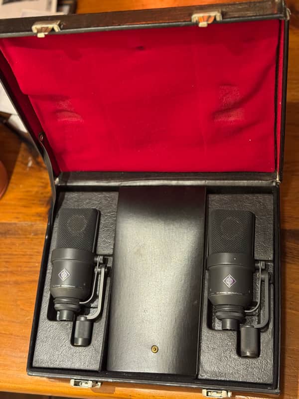 Matched Pair of Neumann TLM 170 P24/P48 Vintage 1985 Gotham Audio 25th anniversary RARE image 1