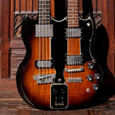 RARE 1966 Gibson EBSF-1250 Double Neck Guitar | Bass. With Fuzztone! Sunburst EDS-1275 image 1