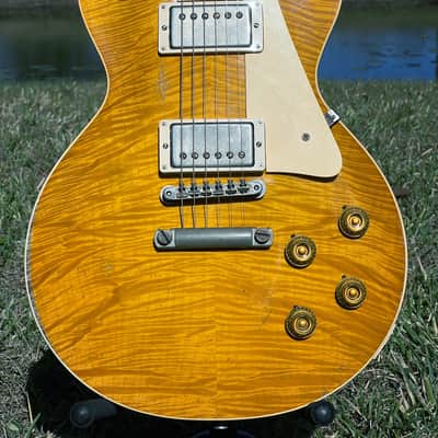 2025 Gibson Custom Shop 1959 Les Paul Standard Reissue R9 – Lemon Burst Murphy Lab Ultra Heavy Aged – Incredible Flame Top image 1