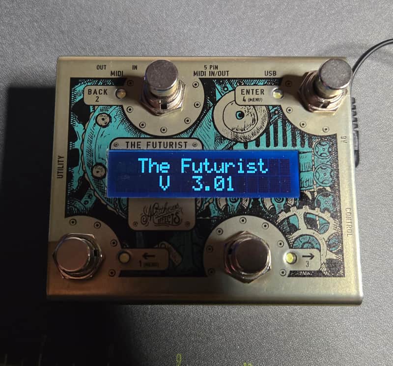 Matthews Effects The Futurist MIDI Controller 2021 - Silver / Blue