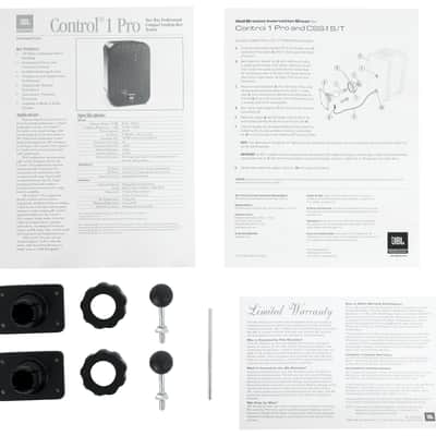 Pair JBL C1PRO Control 1 PRO Black 5.25" Wall Mount Home/Commercial Speakers image 7