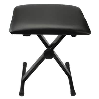 Adjustable Folding Piano Bench Stool – Portable Keyboard Seat, Padded Black Piano Bench, Height Adjustable Music Stool image 6