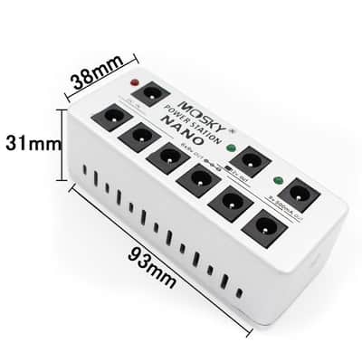 Brand New Mosky 8 Output Guitar Pedal Power Supply Station USA Adapter LED for 9V 12V image 7