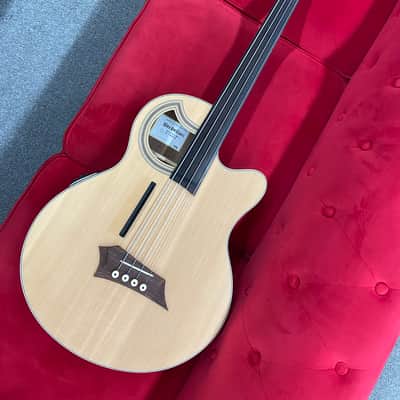 Warwick Alien Rockbass Fretless Acoustic Bass - Natural image 1