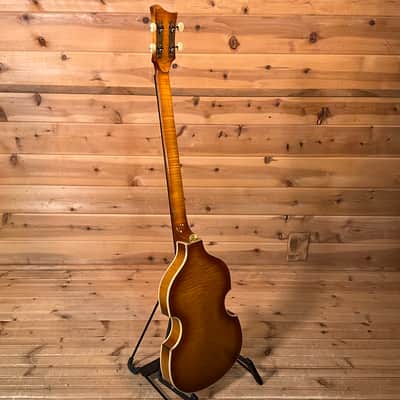 Hofner 1963 Relic Hollowbody Electric Violin Bass - Aged Sunburst image 5