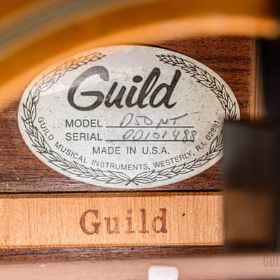 1982 Guild D-50 Bluegrass Special Vintage Dreadnought Acoustic Guitar w/ Sunrise Pickup, Case & Tag, Westerly image 6