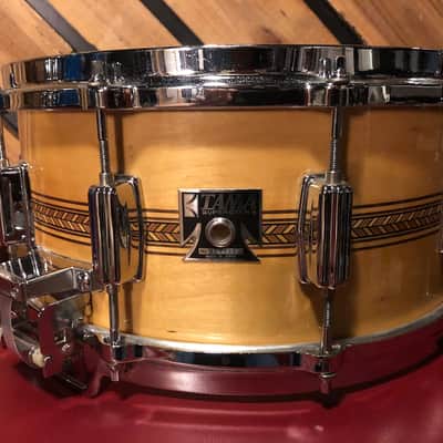Tama AW456 Superstar Mastercraft Artwood Birch 6.5x14" Snare Drum with Inlay 1980