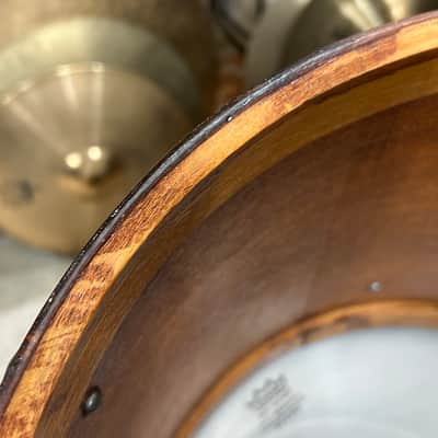 Ludwig 12" deep X 15" head Victory Marching Snare Drum (TL-2246) early 40's - Mahogany image 16