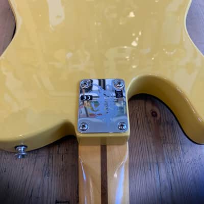 2019 Fender USA Britt Daniel Tele® Thinline Amarillo Gold & hard shell case image 11