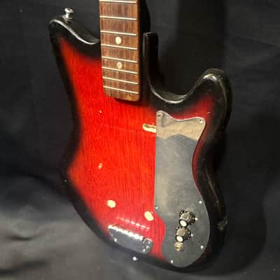 Fujigen Gakki EJ-1 Project - Original Parts - Straight Neck - Mosrite Style Bridge - Solid Body - 1963 image 5