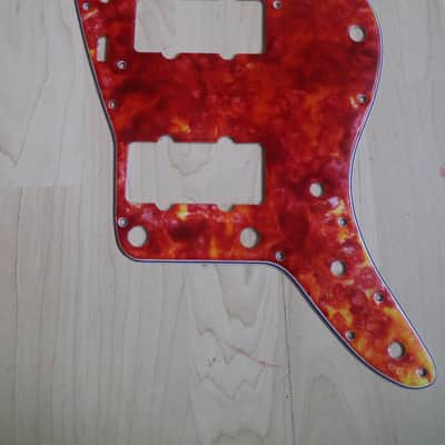 Pickguard Jazzmaster American Red Orange Tortoise Shell image 6