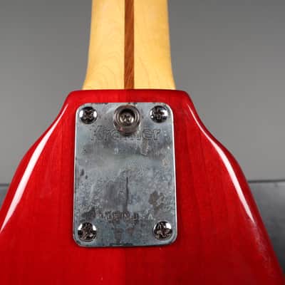 Kramer Vanguard USA 1982 Two Tone Trans Red Zebra image 24