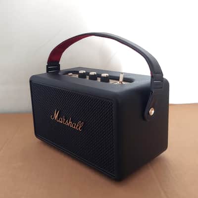 Marshall Kilburn III Portable Bluetooth Speaker- Black & Brass image 6
