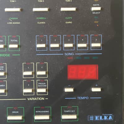 ☆ Rare ☆ Elka Drumstar 80 – Italo Disco Drum machine + RAM Card and Manuals! The Italian Linn Drum! image 3