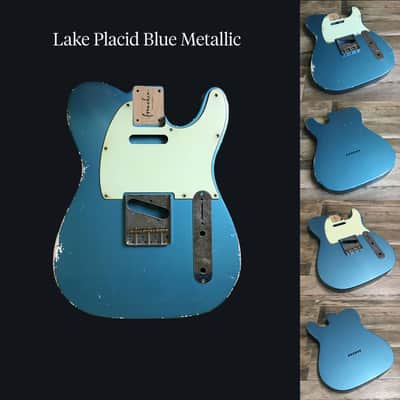 Made to Order - FRANCHIN Mars guitar body Relic Aged 100% Nitro Lacquer (Butterscotch/ Sunburst/ Black/ White/ Blue/ Green/ Yellow/ Red/ Pink/ Burgundy/ Purple/ Gold/ Silver, etc.) Basswood Poplar Telecaster-Tele-T-Style Made in Italy image 12