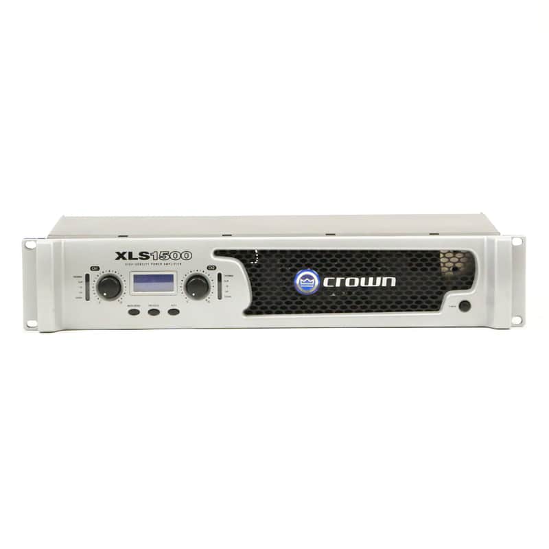 2013 Crown XLS 1500 Stereo Power Amplifier 250w 4 ohm Solid State Amp 2 Channel Pro Audio Monitor XLS1500 for Speakers Studio Live Venue Rack Mount image 1