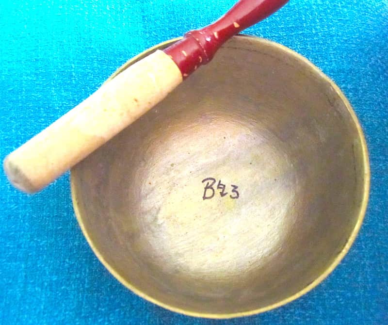 Rin Singing Bowl Cup Chime Bell with Striker - Vintage image 1