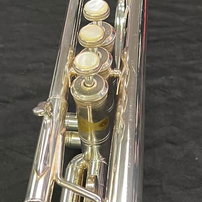 Silver Plated Vincent Bach 229 Large Bore ‘C’ Trumpet 25H Lead Pipe image 9