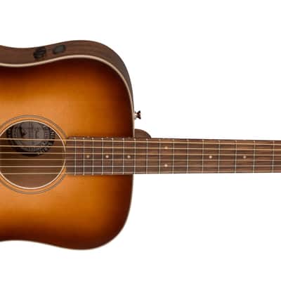 Fender Redondo Classic - Dreadnought Acoustic/Electric Guitar w/ Gig Bag - Aged Cognac Burst image 5
