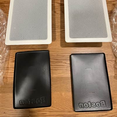 Boston Acoustics 351 in-wall speaker pair, 2001 - White - original owner, original packaging image 7