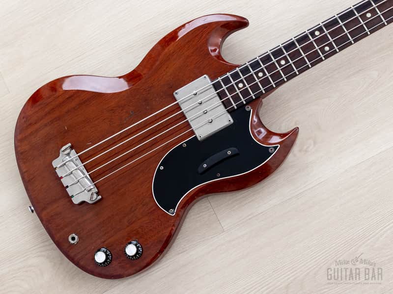 1963 Gibson EB-0 Cherry Vintage Short Scale SG Bass, 100% Original w/ Case image 1