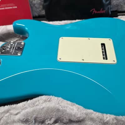 Fender American Professional II Stratocaster LEFT HAND BRAND NEW 75TH ANNIVERSARY 2021 Model Miami Blue Rosewood USA LH Lefty Handed Electric Guitar image 13