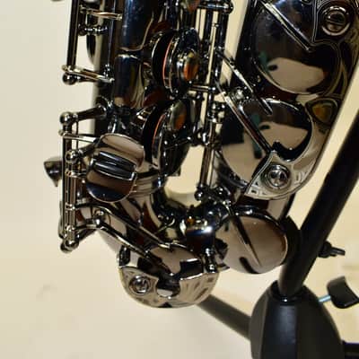Cannonball A4 Big Bell Stone Series Standard Alto Saxophone, Polished Black Nickel w/ Case image 14